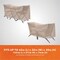 Modern Leisure Basics Patio Bistro Table & Chair Set Cover, 65 in. L x 32 in. W x 3 in. H, Beige 3114 - alternate 9